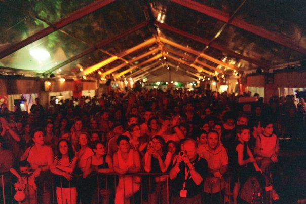 The pavillion at night @ Festival de Celtique de Lorient, France 2006
