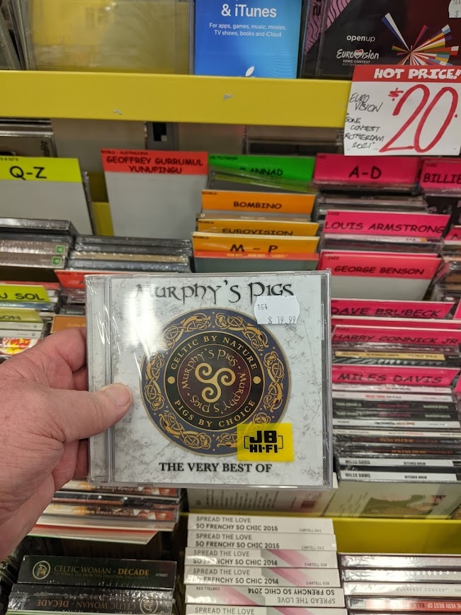 Our CD in the World Music section @ JB Hi FI