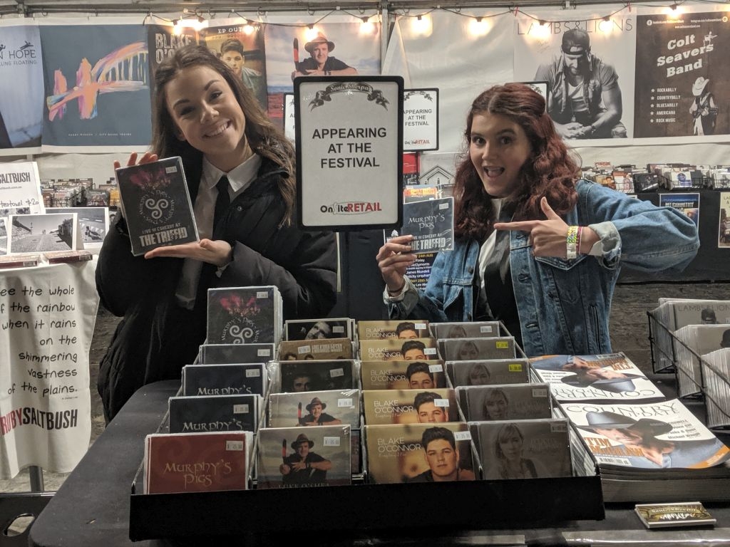 The Mulligan sisters stealing our merchandise @ The Gympie Muster 2019