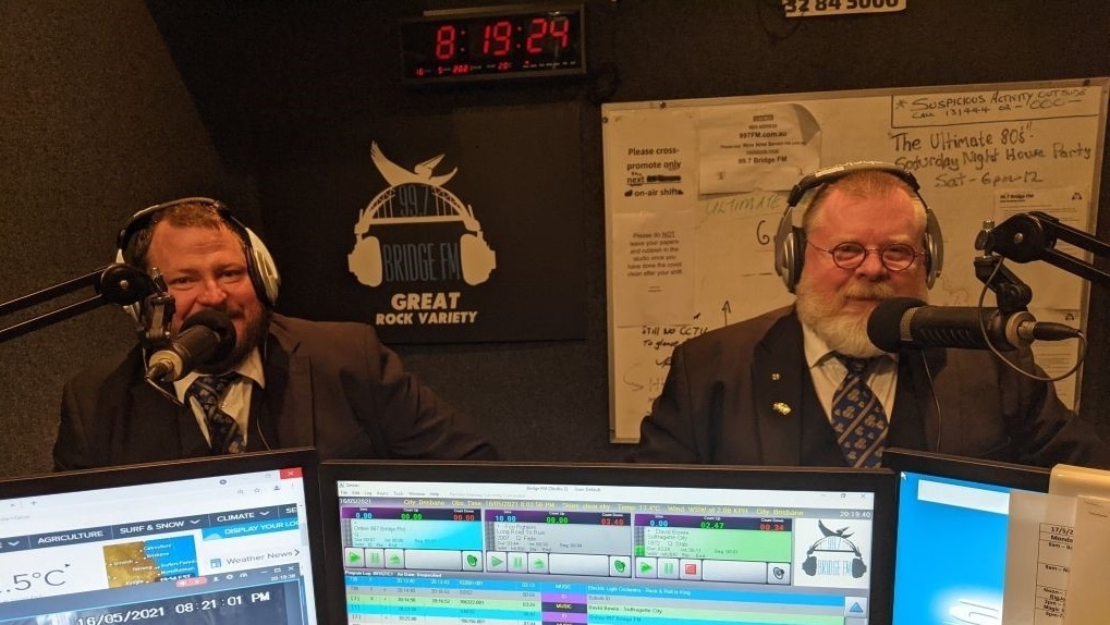 Two good heads for radio @ 99.7 Bridge FM 2021